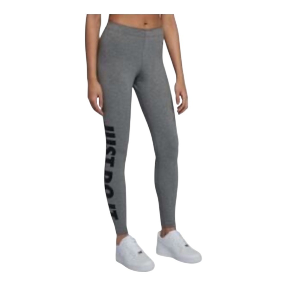 Nike Leg-A-See Legacy Just Do It Dry-Fit Leggings Gray Active Women Size Small - Picture 1 of 9